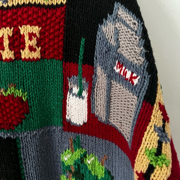 Vintage Cotton Blend Apple Pie Sweater - Picture 5 of 16